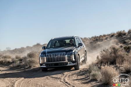 Le Hyundai Palisade 2023, sur sentier